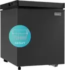1.8 Cu.Ft Chest Freezer with Removable Basket, Small Deep Freezer Adjustable The