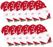 Garneck 12Pcs Christmas Themed Compact Craft Patches Cartoon Embroidered Clothing Patches for Bag Hat Wallet and DIY Projects