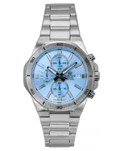 Casio EDIFICE Chronograph Stainless Steel Blue Dial EFV-640D-2BV 100M Mens Watch