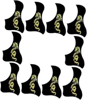 TOGEVAL 10pcs Dragon Pattern Folk Classical Guitar Pickguards Unique Bird Shape Plates for Guitars Essential