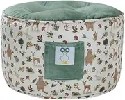 GooseWaddle Soft and Comfortable Toddler Pouf Seating for Your Little One's Playroom or Nursery (Cedar Sage)