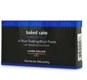 Laura Geller Baked Cake Eyeliner Duo Plum Pudding/ Black Forest 1.8 g, NIB