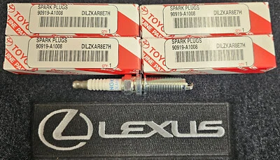Set of 4 NX RX TX Series Genuine Lexus Spark Plug 90919-A1008 Plugs Toyota (for: Lexus)