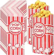 500 Pieces Paper Popcorn Bags 1 Oz Carnival Popcorn Bags Popcorn Container Red and White Popcorn Bags Popcorn Concession Stand Supplies Movie Theme Party Supplies Popcorn Holder