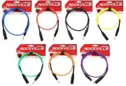 7 Rockville 3' Male REAN XLR to 1/4'' TRS Balanced Cable OFC (7 Colors)