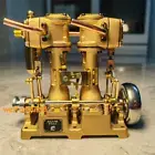 Compact Vintage L2 Steam Engine Model Dual Cylinder Powerful Toy Collection Gift