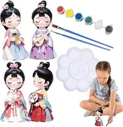 Plaster Painting Craft Kit Art Set,Paint Your Own Plaster Crafts | Arts and Crafts Activity, Plaster Craft Drawing Girls