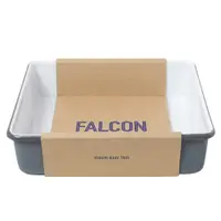 在飛比找PChome24h購物優惠-Falcon 獵鷹琺瑯 琺瑯2合1烤盤 灰藍