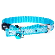 Rogz Sparklecat Pin Buckle Collar Turquoise