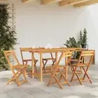 Extending Garden Table 110-160x80x75 cm Solid Wood Teak Outdoor Furniture 63486