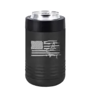 Can Bottle Cooler Insulated Drink Holder American Gun Flag