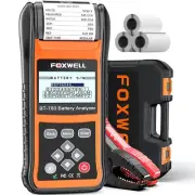 FOXWELL BT780 Car Battery Tester, 12V 24V Battery Load Tester with Printer 10...