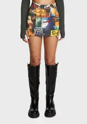 [Edikted] Two Faced Denim Skirt