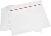 SEWACC Quality White Paperboard Envelopes 15pcs Shipping Boxes Self Sealing Flap for Documents Clothing