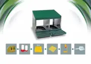 NEW 2-HOLE "INSIDE/OUTSIDE" ROLL-AWAY NEST BOX (Chooks/CHICKEN/Rollaway/NESTING)