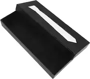 FOMIYES Stylish Tie Organizer Box for Men Women Durable Present Packaging for Ties Bow Ties Handkerchiefs for Business and Special Occasions