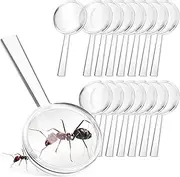 Educational Magnifying Glasses for Boys and Girls 8X Magnification Plastic Set of 16 for School Exploration Crafts