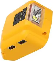 Battery Power Inverter | Power Source Adapter,Battery Inverter Generator Portable Charger Converters with 2 USB Outlet and 1 DC Port for Emergencies