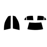 For Mitsubishi Lancer 4-door Saloon 2003-07 Full Pre Cut Window Tint Kit Film