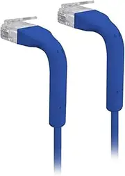 Ubiquiti UniFi Patch Ultra-Thin RJ45 Ethernet U-Cable, Blue, 22 cm Cable Length