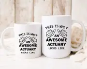 This Is What An Awesome Actuary Looks Like Mug Funny Actuary Gag Gifts Coffee Cu
