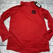 Under Armour Youth Red Lightweight Pullover Quarter Zip NEW