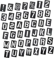 Hohopeti 42pcs Durable Letter Number Painting Stencils for DIY Art Projects Versatile Spraying Templates for Adults for Cloth Art Wall Decor and More