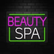 Beauty SPA Neon Sign for Retail Displays | LED Flex Neon | 24"W x 18"H x 1"D