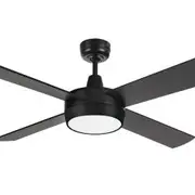 Brilliant Tempest Supreme 52" Timber 4 Blade Ceiling Fan with 18W LED Tri Colour Light