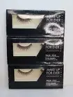 MAKE UP FOR EVER PROFESSIONALS EYELASHES & EYELASHES GLUE 158 NWOB LOT OF 3
