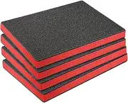 Tool Box Foam, 2 Pieces Tool Foam Organiser, Cutting Disc Mat, Non-Slip Pads for Memory Camera Drawers, Crafts Cases, Cabinet Cut and Peel Foam for Tool Boxes, Tool Boxes