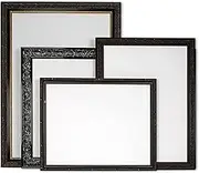 Wooden Ornate Black, Classic Black, Photo Frame, Size B1 (700x1000mm), Perspex Front