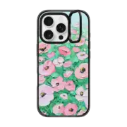 iPhone 16 Pro Impact Ring Stand Case MagSafe Compatible Summer Poppies
