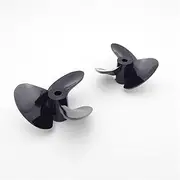 XIRONT 2PCS Boat Model Right Left Hand PC Propeller Prop 26mm 30mm 34mm 3mm 4mm Shaft RC Boat Jet MONO Toy Marine Boat Outboard Propeller(D34xd3mm Right Hand)