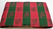 Holiday Park Manor Cotton Tablecloth ~ Mistletoe Plaid 70" x 106" Rectangle NEW