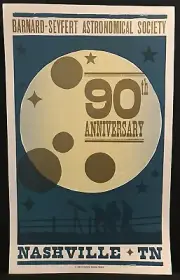 Hatch Show Print Poster Barnard - Seyfert Astronomical Society 90th Anniversary