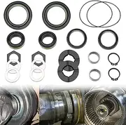Outer Axle Dust Seal & Inner Tube Seal & Needle Bearing & Snap Ring & Thrust Washer Seals Kit Fit For Ford Super Duty Excursion F250 F350 F450 F550 With Dana 50 60 Front Axle 1998-2004