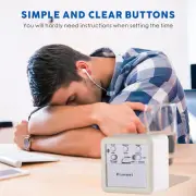Easy to Set Digital Travel Alarm Clock, Snooze Function, Soft Night Light, La...