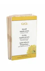 GiGi Small Applicators for Facial Waxing 100 Sticks Brand New