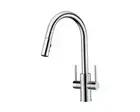 Oakland Two Handle Pull-Down Kitchen Faucet in Chrome Finish