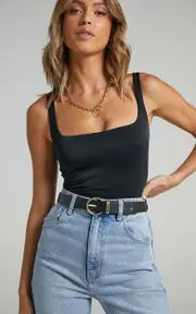 Peta and Jain - Kori Belt in Black Gold