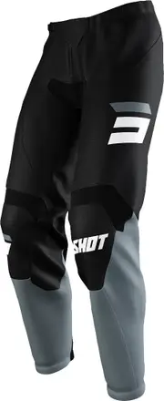 Shot Draw Burst Motocross Pants, black-grey, Size 30 for Men Black Grey