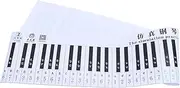 JOINPAYA 1pc 88 Piano Keyboard Wall Chart Number Sticker Alphabet Poster Standard Piano Keyboard Paper Piano Keyboard Paper Chart Finger Simulation Keyboard Musical Keyboard Numeric Pvc Red