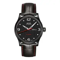 在飛比找PChome24h購物優惠-MIDO 美度Multifort先鋒PVD電鍍機械錶/黑42