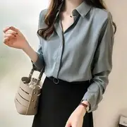 Plain Shirt White - L