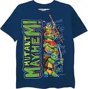 [TEENAGE MUTANT NINJA] Boys' Big TMNT Mutant Mayhem Movie Character T-Shirt-Leo, Donnie, Raph, Mikey