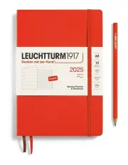 [LEUCHTTURM1917] Medium (A5) Weekly Planner Softcover Notebook 2025 in Lobster