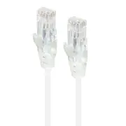 Alogic 5m White Ultra Slim Cat6 Network Cable UTP 28awgSeries Alpha Patch Cables - C6S-05WHT