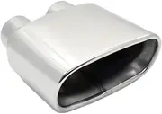 1 PCS Double Inner Car Exhaust Tips Universal Exhaust Tip Stainless Steel Muffler Tips Compatible For BMW Old X5 Exhaust TailPipe