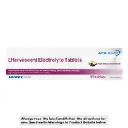 APOHEALTH Effervescent Electrolyte Tablets Apple-Blackcurrant 20 Tablets